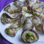 Cornucopie di melanzane in crema di ceci